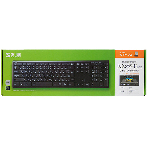 たのめーる】サンワサプライ ワイヤレススリムキーボード ブラック SKB