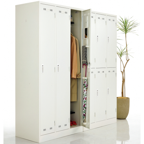 たのめーる】ライオン事務器 LEO ロッカー 9人用(幅900mm) ホワイト