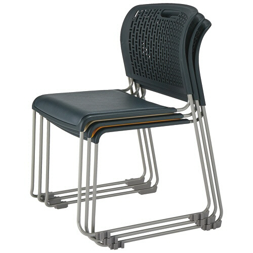 たのめーる】ライオン事務器 LEO スタッキングチェアー(樹脂タイプ