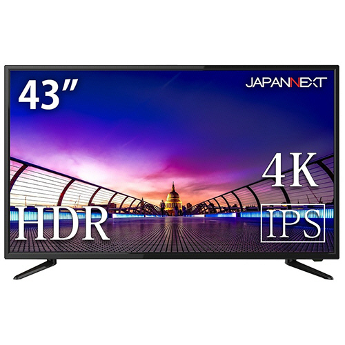 たのめーる】ジャパンネクスト 43型ワイド IPSパネル 大型4K液晶