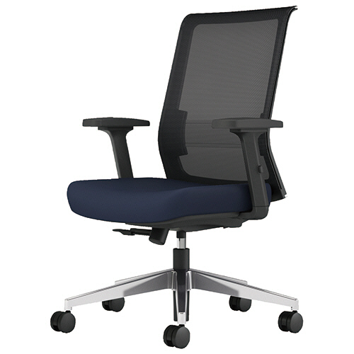 たのめーる】コクヨ ENTRY2(エントリー)チェアー 肘なし 背:ブラック