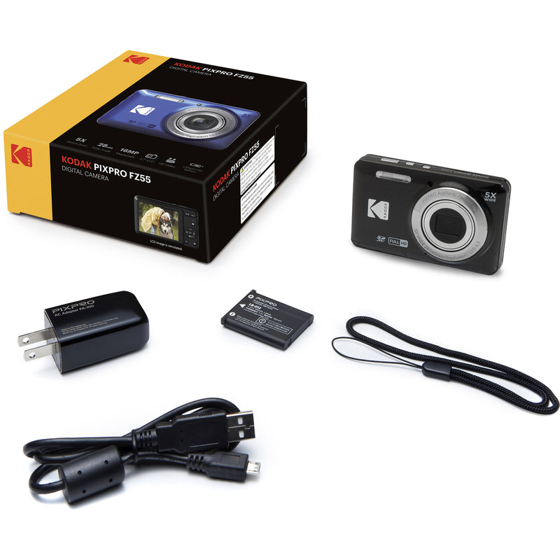 Buy in India Kodak PIXPRO FZ55 Digital Camera (Black) – Tanotis