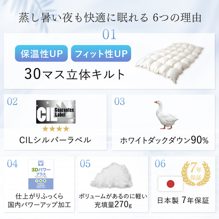 シングル 2枚セット］洗える ダウンケット 日本製 肌掛け布団 ホワイト