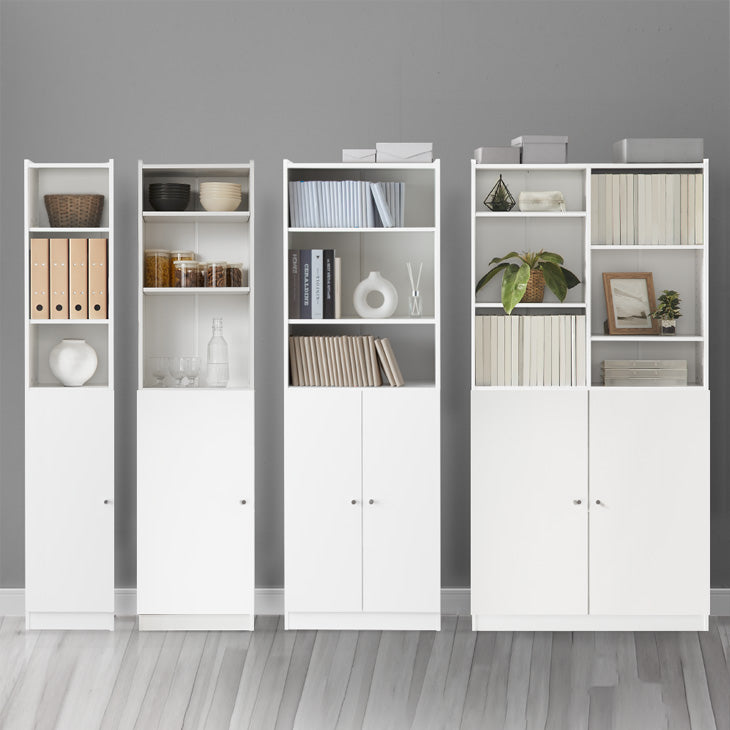 幅30cm］ 扉組替OK ハイタイプ 180cm 本棚 大容量 可動棚 木製