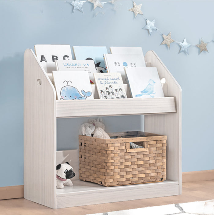 幅70cm］現役ママが考えた 絵本ラック 天然木 おもちゃ収納 完成品