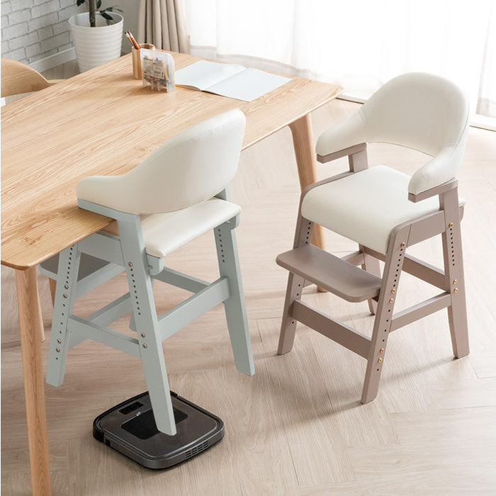 ≪TVで紹介≫ お掃除ロボ対応！現役ママが考えた キッズチェア 天然木