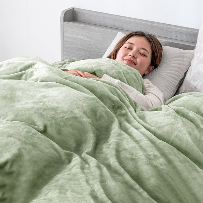 クリアランス】[シングルロング] 毛布になる とろけるような布団カバー