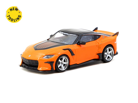 Tarmac Works 1/64 Nissan VeilSide FFZ400 Fairlady Z Orange - GLOBAL64