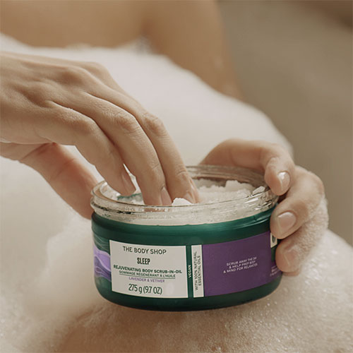 ウェルネス ボディスクラブインオイル LA&ベチバー ｜ THE BODY SHOP