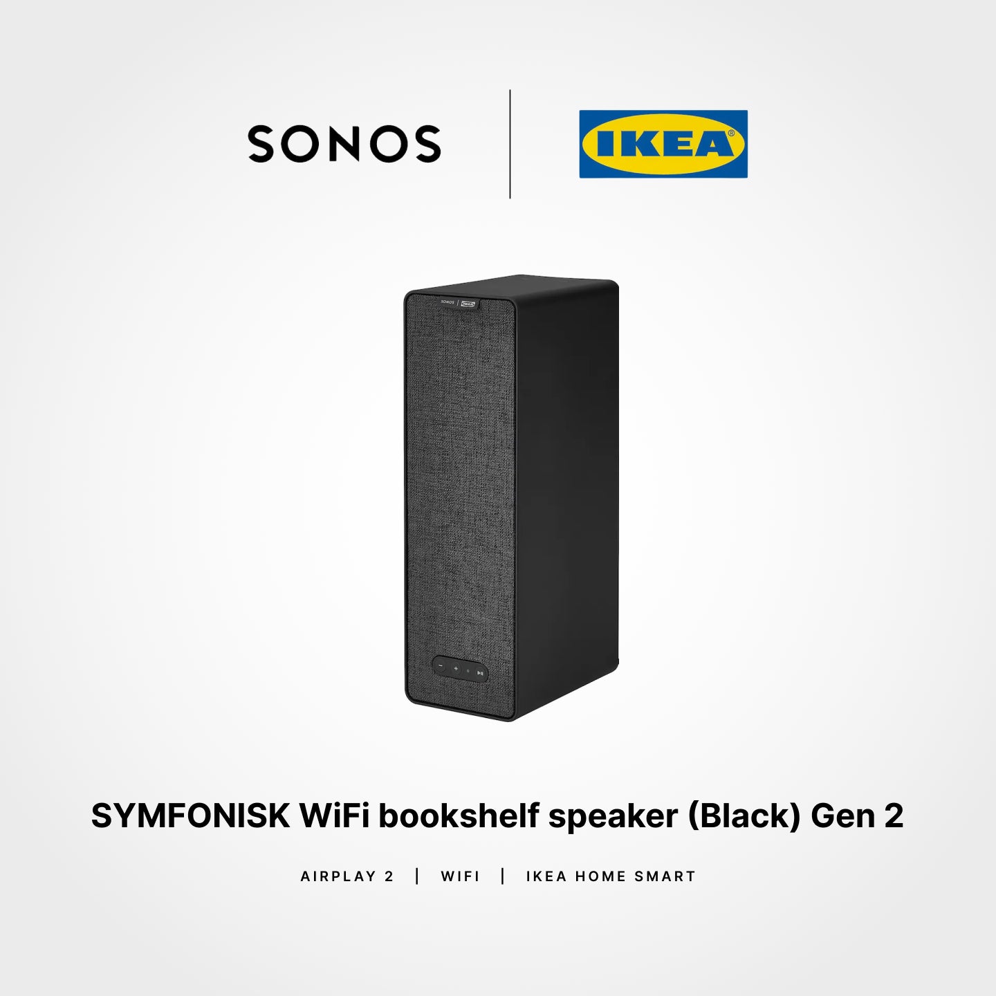 SONOS x SYMFONISK WiFi bookshelf speaker (Black) Gen 2 – Futurestore