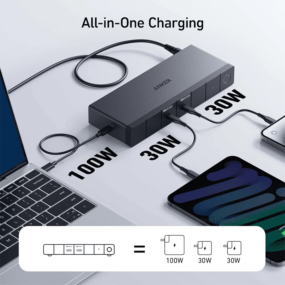 Anker 778 Docking Station 12-in-1 Thunderbolt 4 A83A9TA1 - Theodist