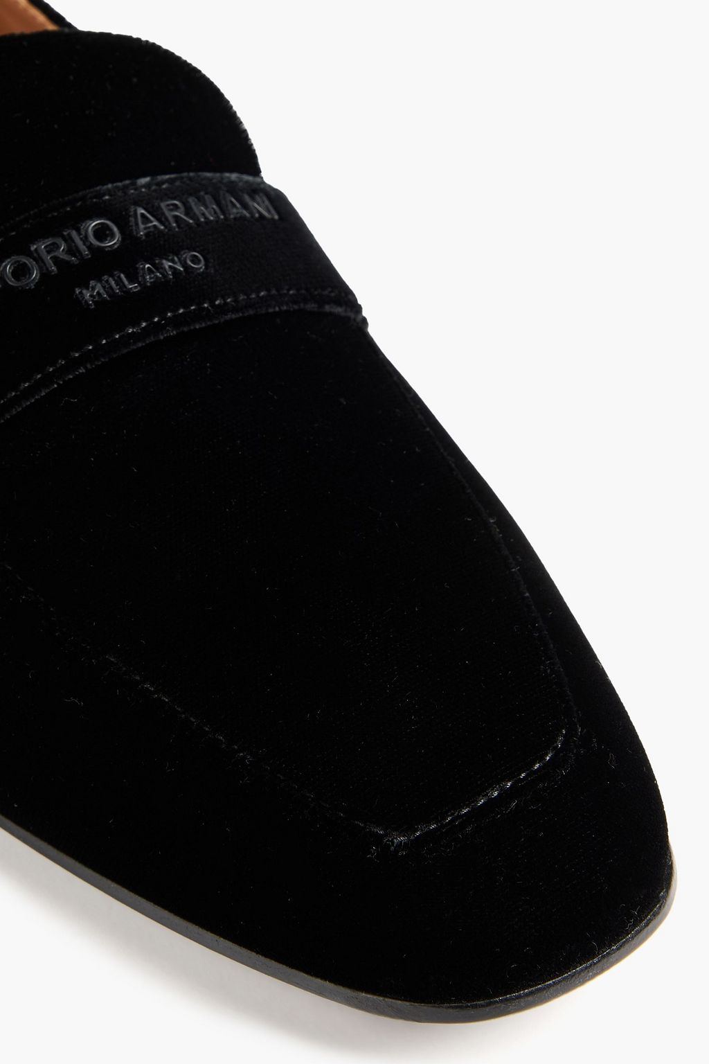 EMPORIO ARMANI ベルベット ローファー | THE OUTNET (アウトネット)