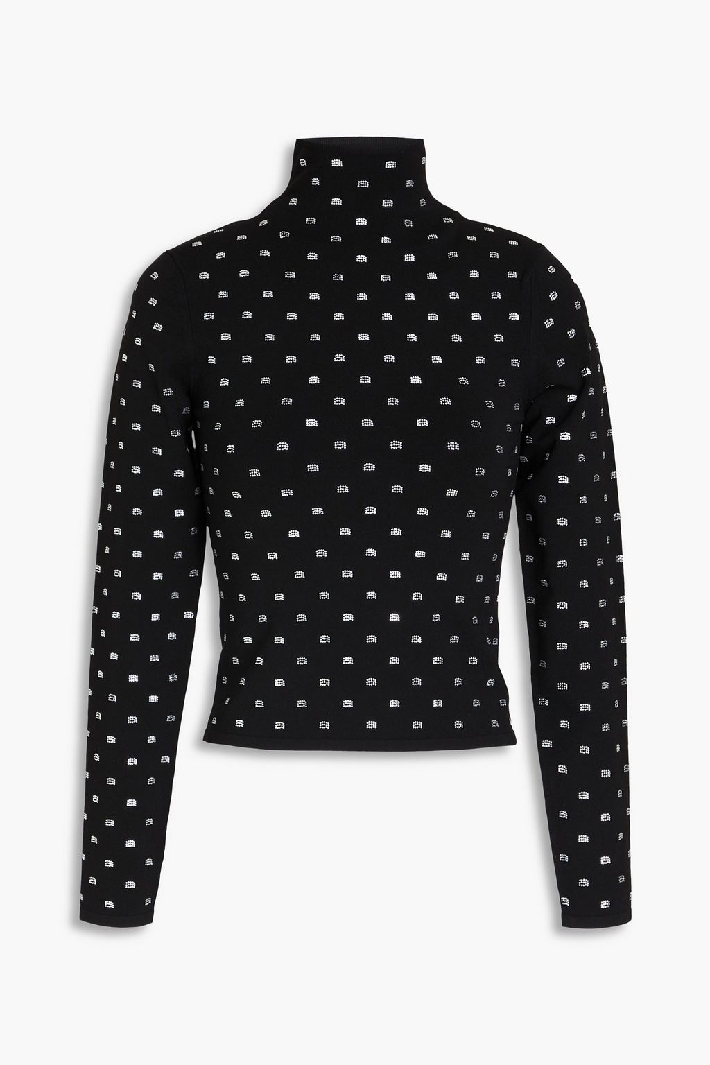 ALEXANDER WANG ストレッチジャージー クロップド タートルネック