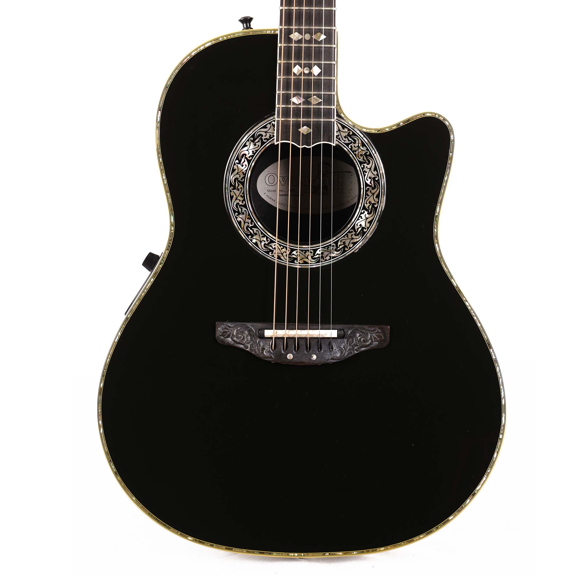 Ovation 1869 Custom Legend Acoustic-Electric Black Used | The