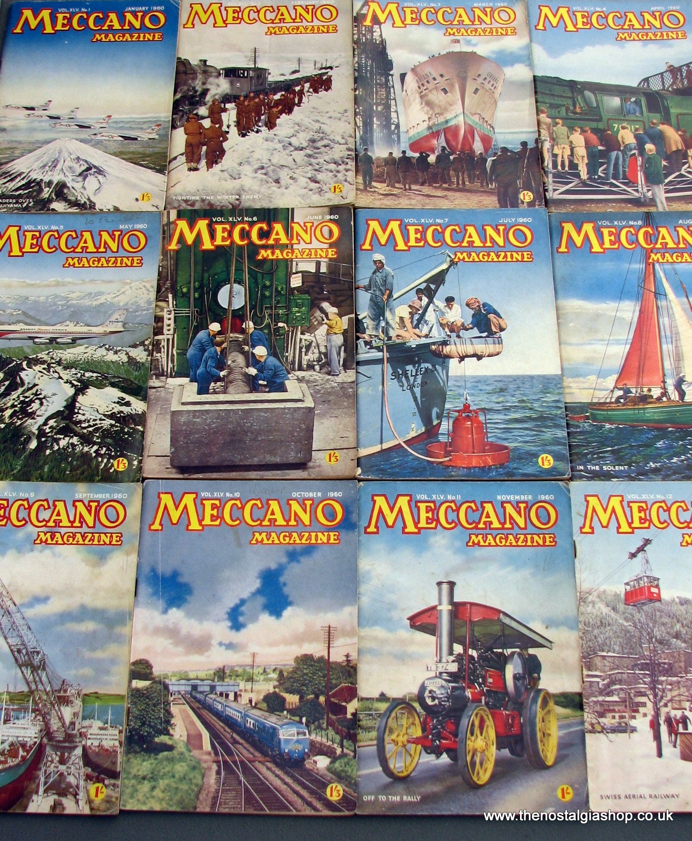 Meccano Magazines 1960. Full year 12 issues. – The Nostalgia Shop