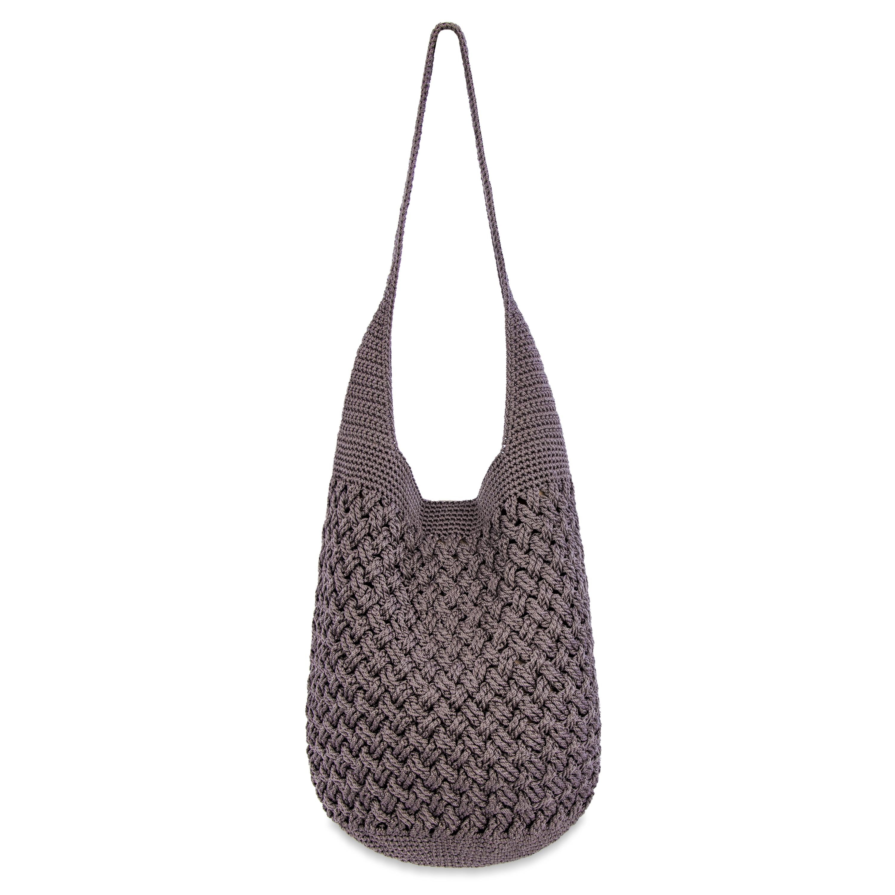 120 Hobo Bag in Mushroom Cozy Weave Crochet – The Sak