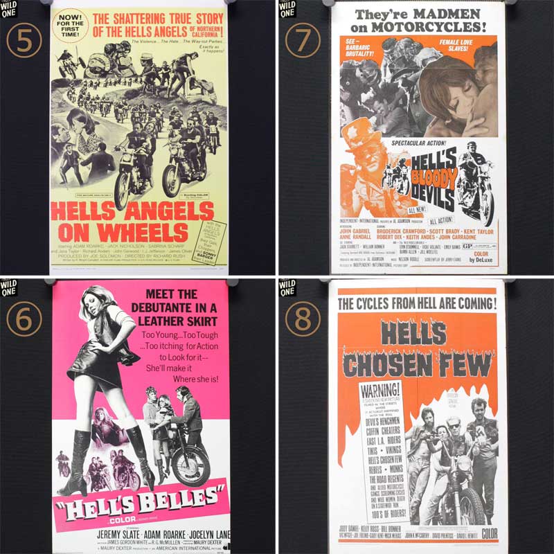 オールドバイカームービーポスター【⑤HELLS ANGELS ON WHEELS