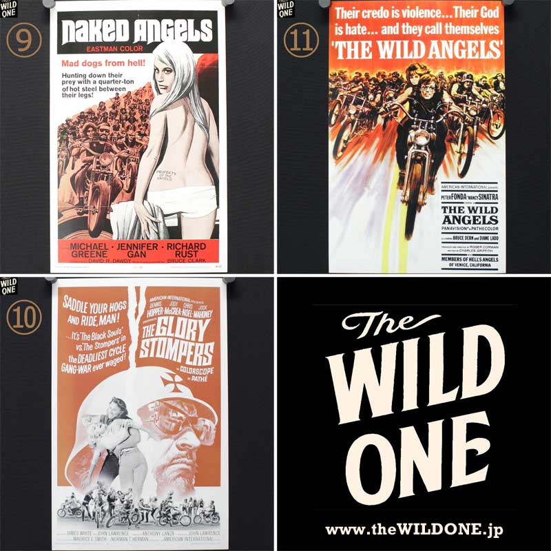 オールドバイカームービーポスター【⑨NAKED ANGELS】【⑩THE GLORY