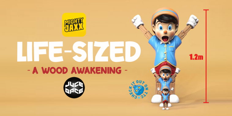 LIFE-SIZED A Wood Awakening by Juce Gace x Mighty Jaxx! - The Toy