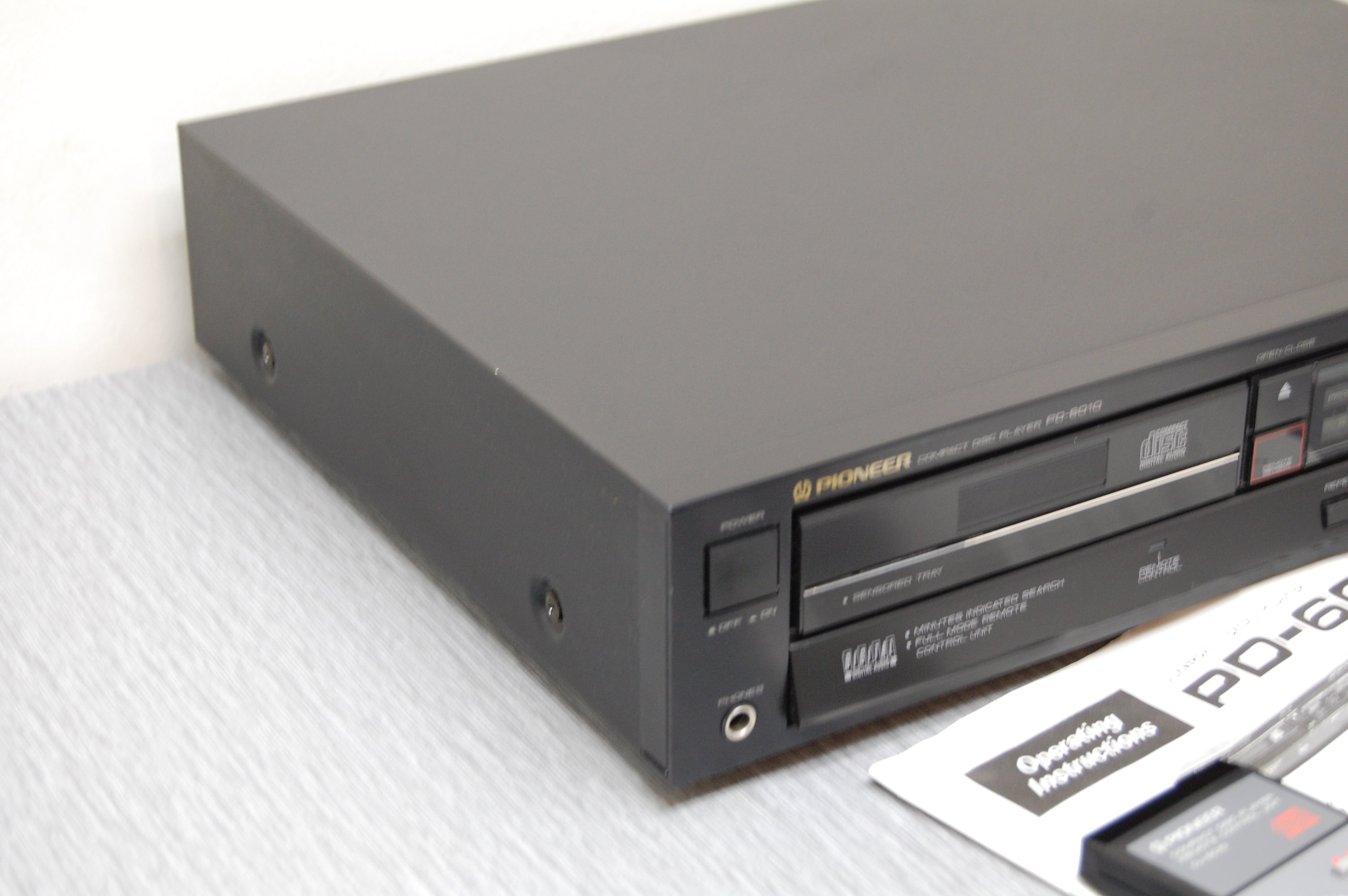 Pioneer PD-6010 Single CD Player * Remote * Manual * 1985 – The