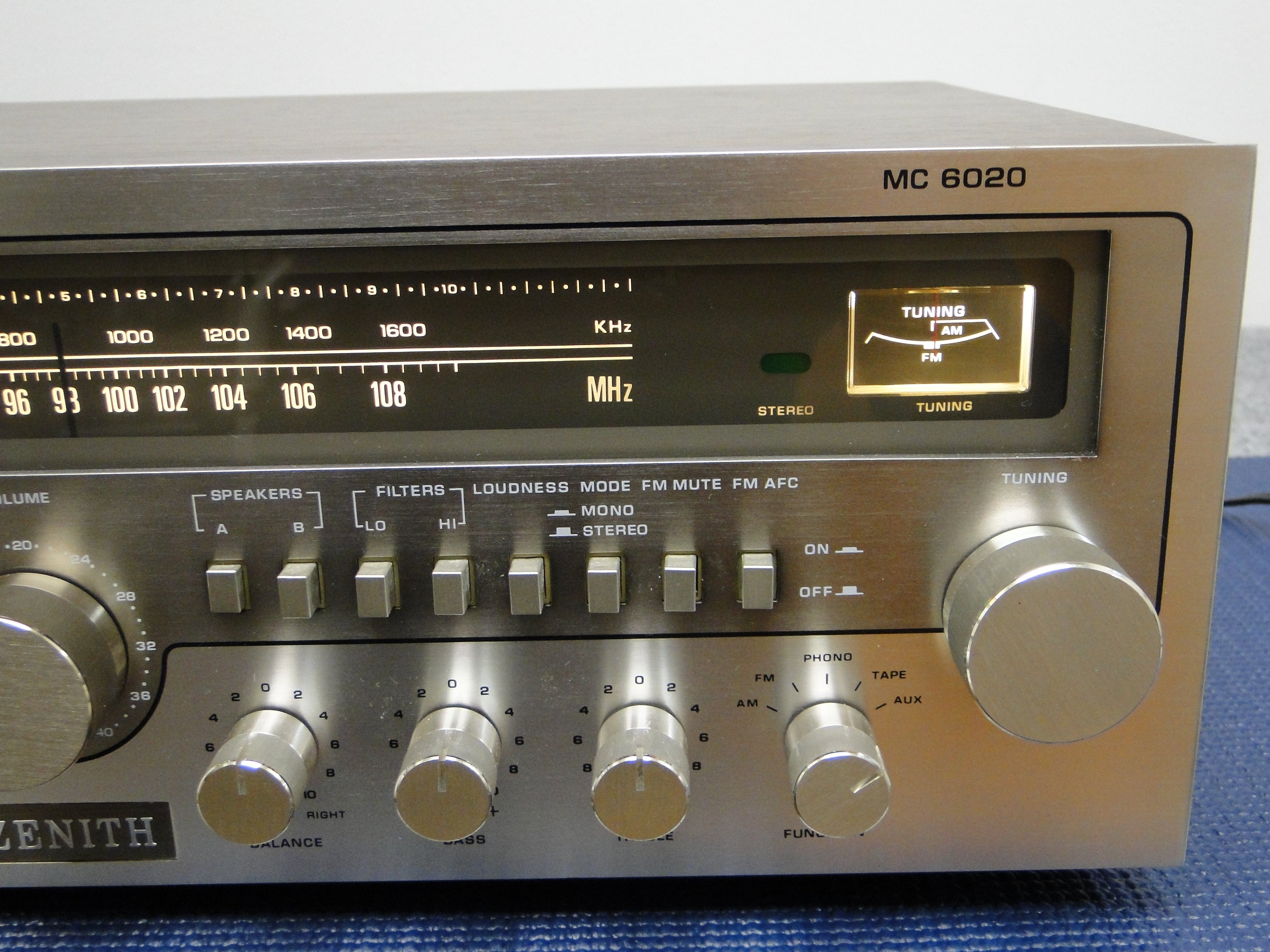 Zenith MC6020 Stereo Receiver with 8-Track Player – The Turntable