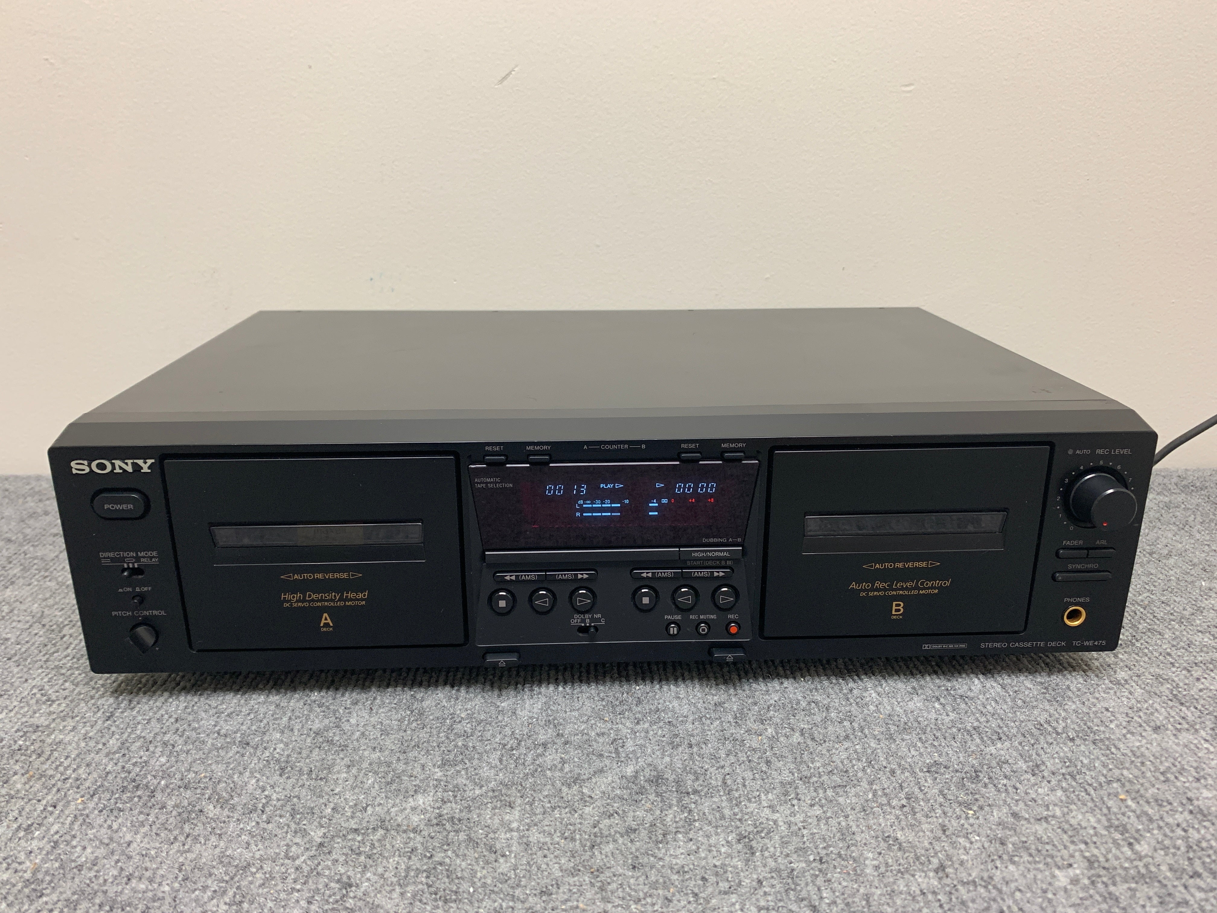 Sony TC-WE475 Double Cassette Deck – The Turntable Store