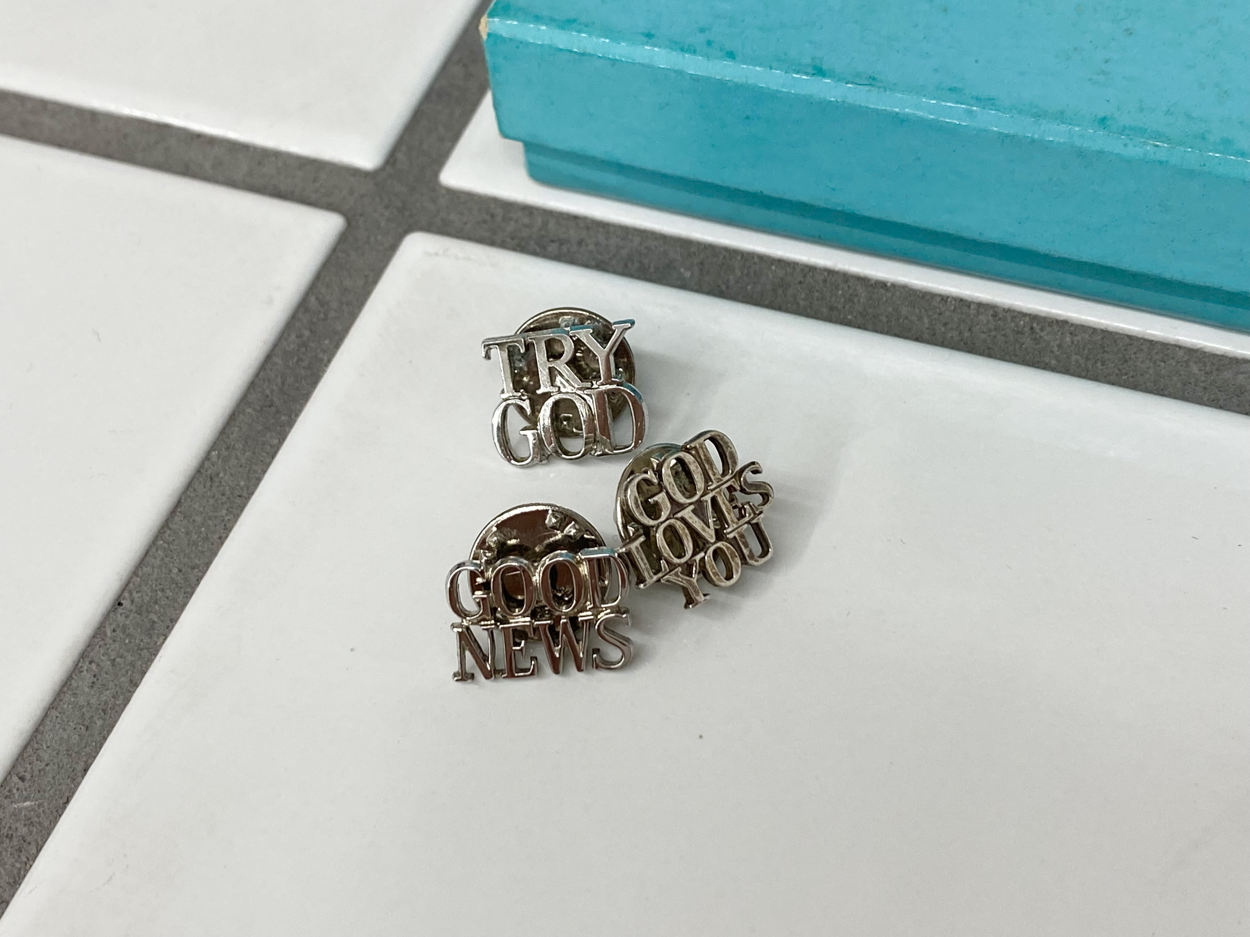 Vintage Tiffany ヴィンテージ ティファニー TO-031-20 GOOD NEWS pins