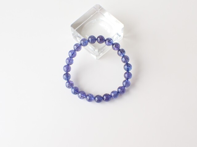 TK0208 【プレミアム】 タンザナイト 8mm ブレスレット