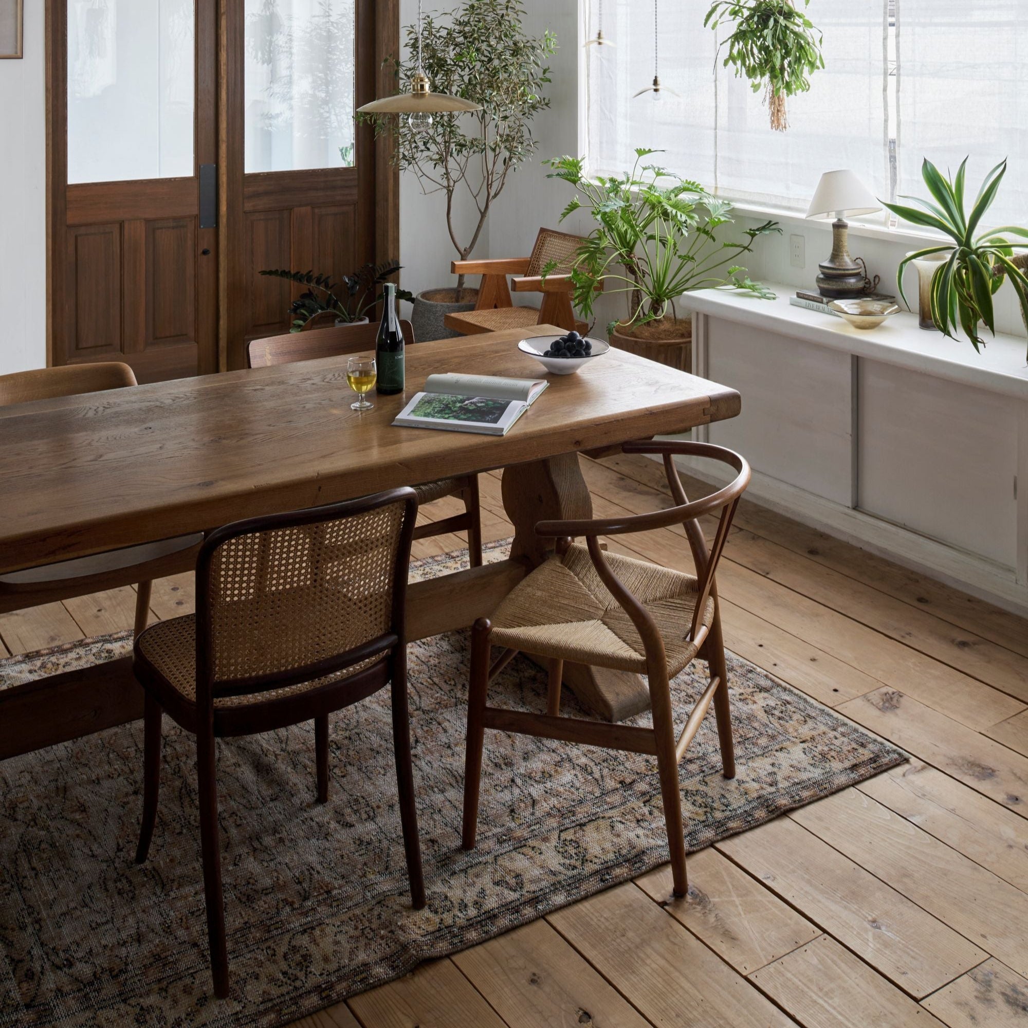 ヴィンテージラグ | トルコ・イスパルタ No.04 | 茶色 | 223 × 146 – tiflo