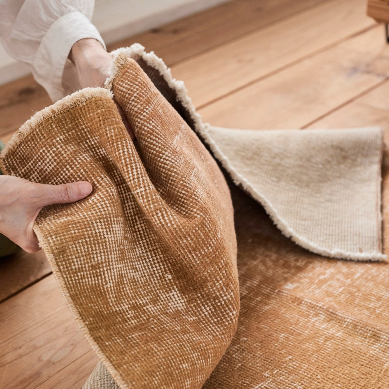 ヴィンテージラグ | トルコ・イスパルタ No.01 | 黄色 | 192×88 – tiflo