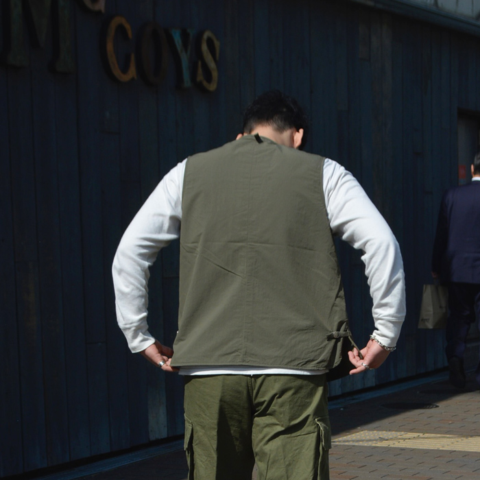 ARAN（アラン）VEST（ベスト）”ナイロンタッサー