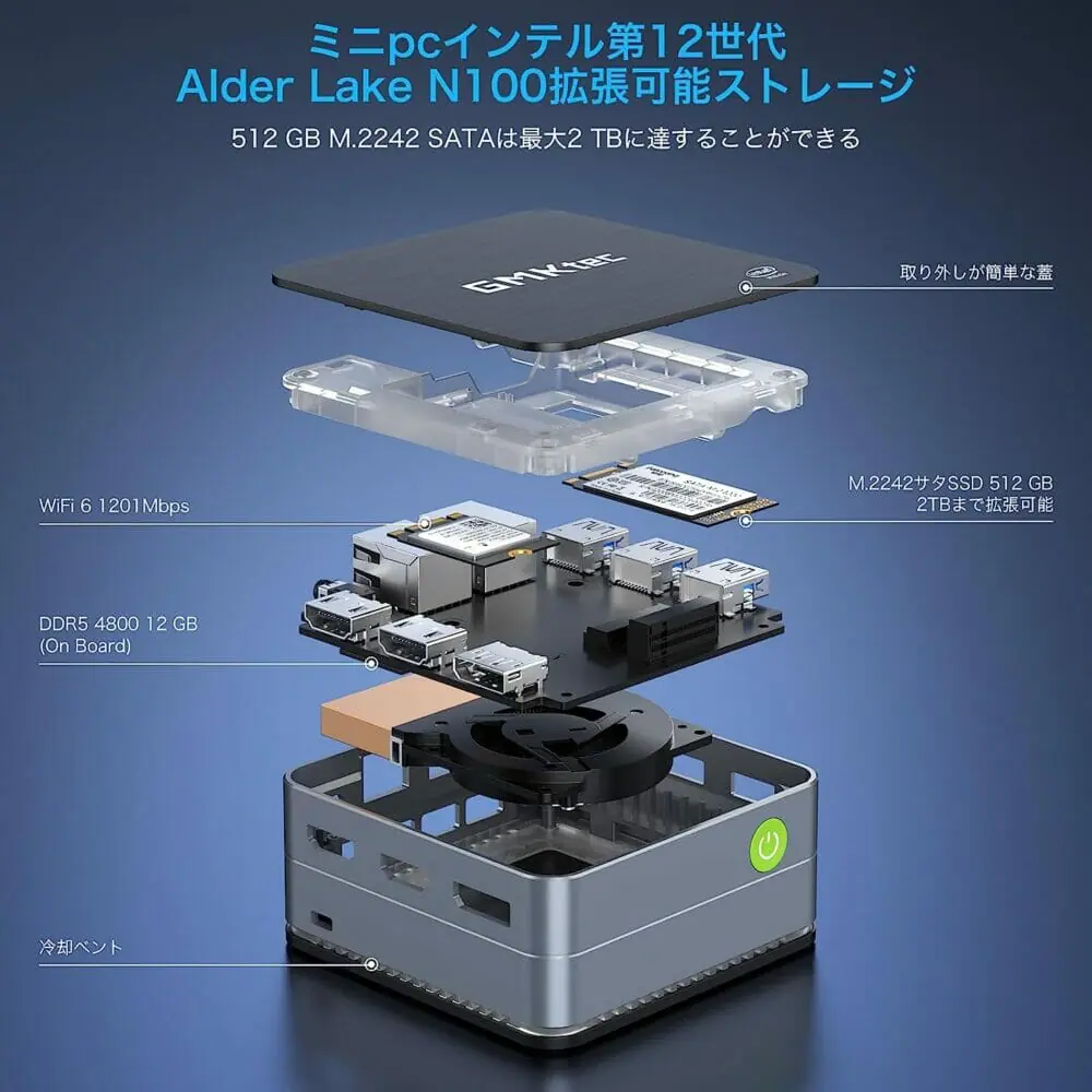 GMKtec NucBox G2』レビュー | 小さくても実用的な性能の高コスパミニ