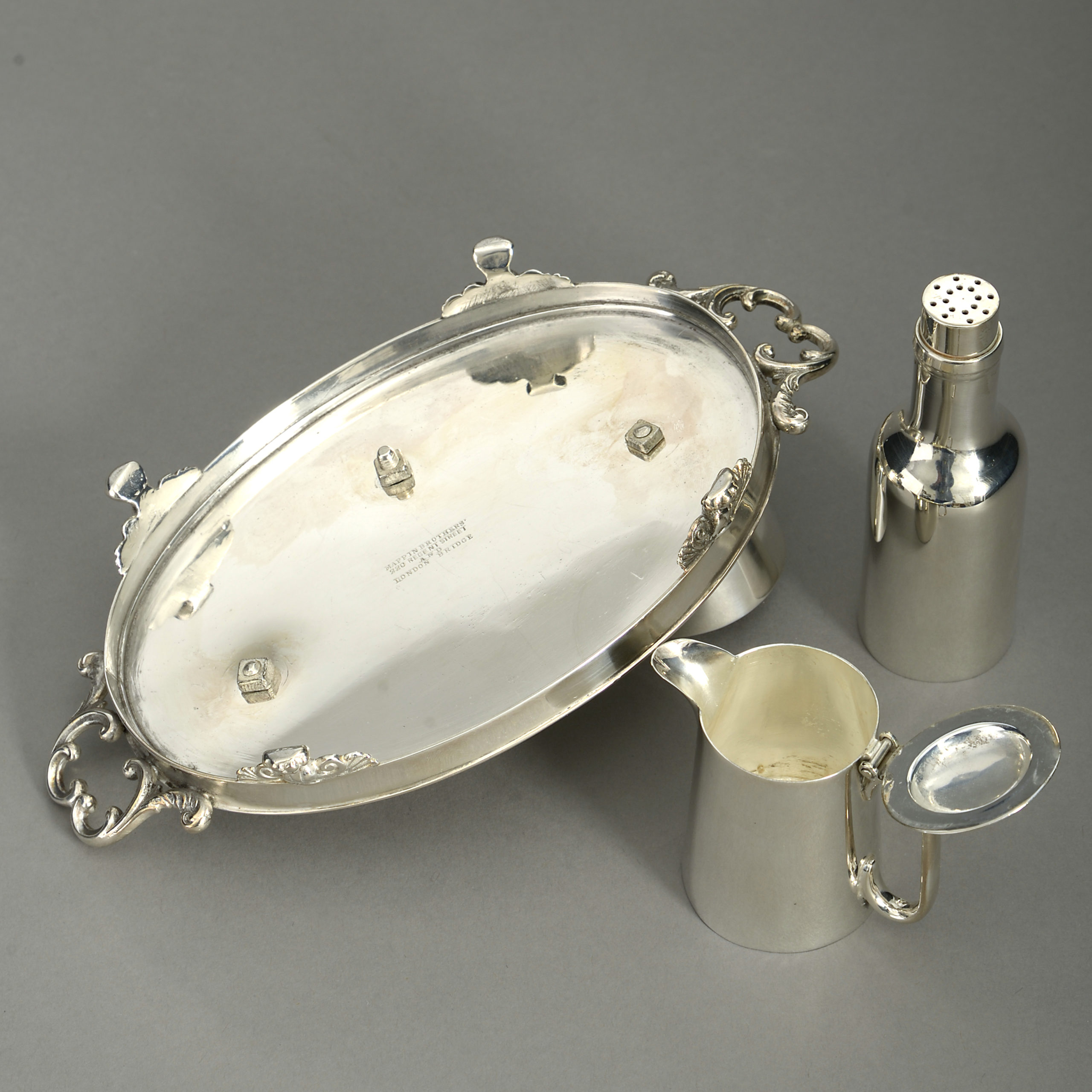 Victorian Period Mappin Brothers Silver-Plated Condiments Set