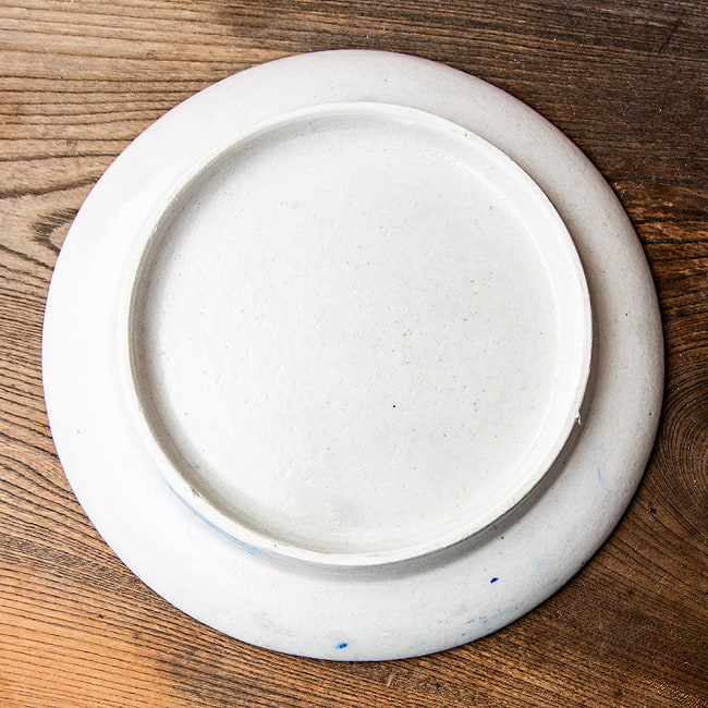 大皿 直径：25.5cm〕ブルーポッタリー ジャイプール陶器の円形飾り皿