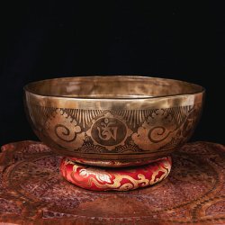一点物】チベタンアンティックシンギングボウル【音階：E】約1508g