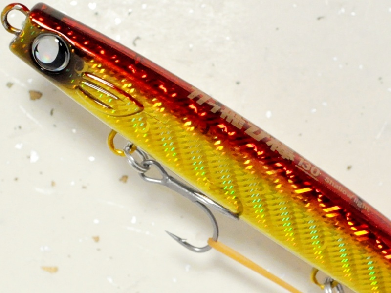 ジャンプライズ かっ飛び棒130シャローライト：＃11 赤金グローベリー