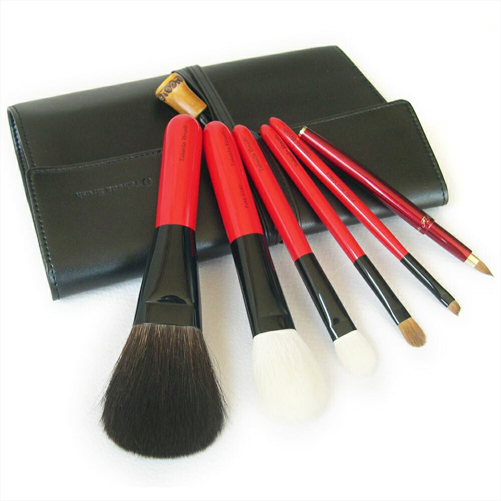 竹田ブラシ 基本ブラシセット オーソドックスSP6 (6本セット、合皮