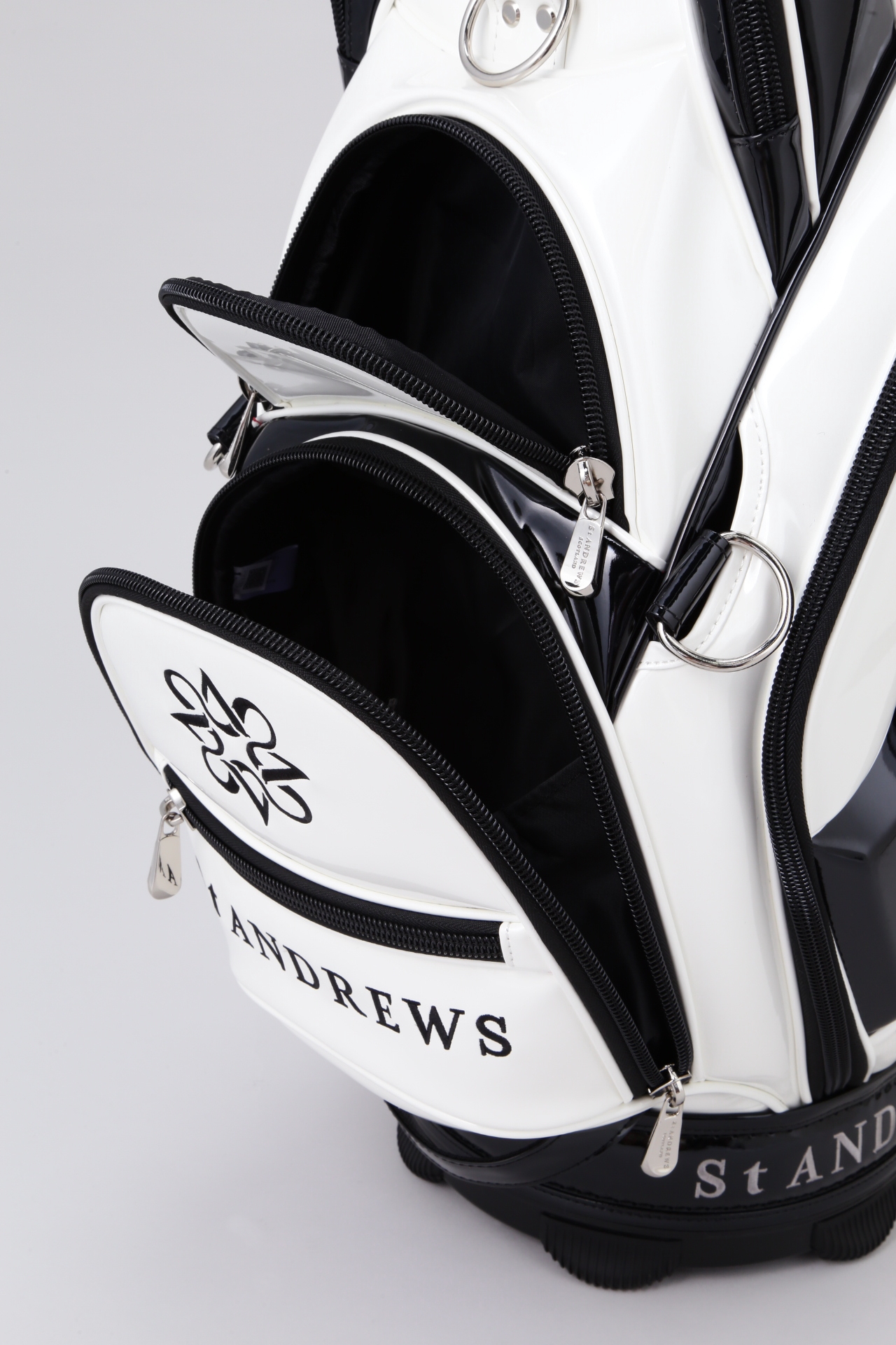 St ANDREWS】オンラインショップ限定キャディバッグ＜WHITE×BLACK＞を9