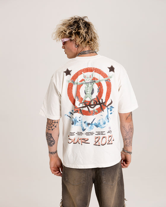 Travis Scott Utopia Circus Maximus 2024 Euro Tour Tee White - True