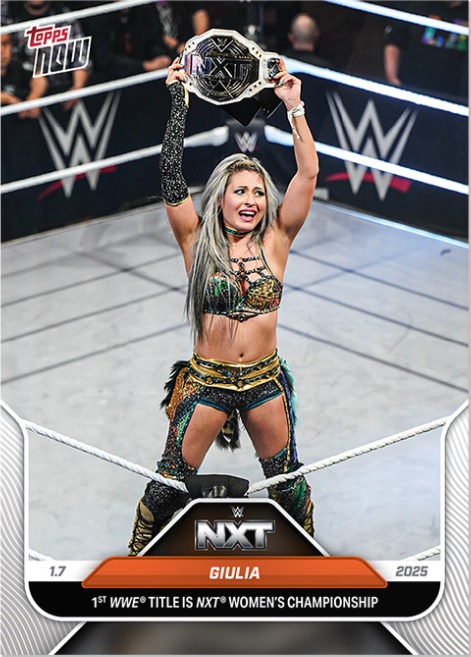 ジュリアの「TOPPS NOW」が初登場！ 「WWE CHROME」にも期待！【コラム