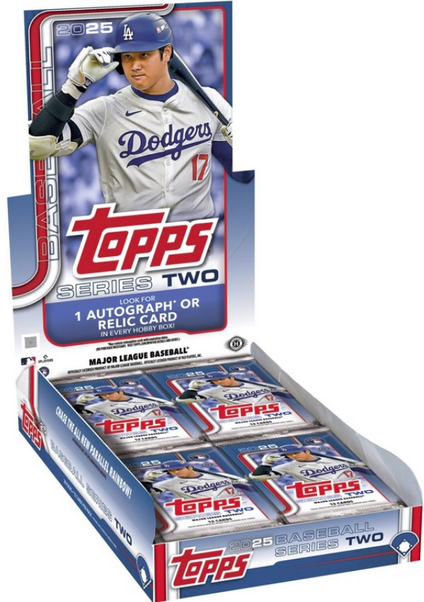 大谷が「TOPPS SERIES 2」のボックスとパックに！ MLBの顔！ TOPPSの顔