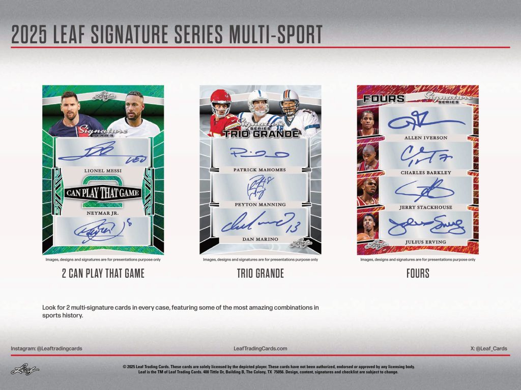 2025 LEAF METAL SIGNATURE SERIES MULTI-SPORTS TRADING CARDS HOBBY