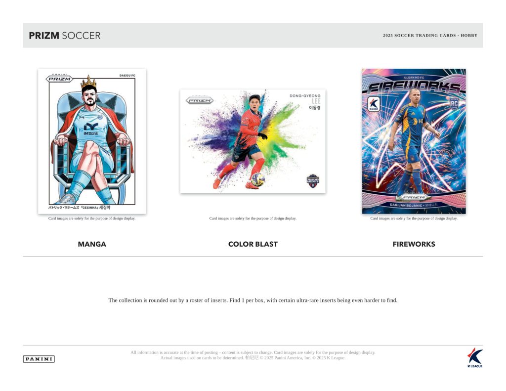 製品情報】2025 PANINI PRIZM K-LEAGUE SOCCER HOBBY