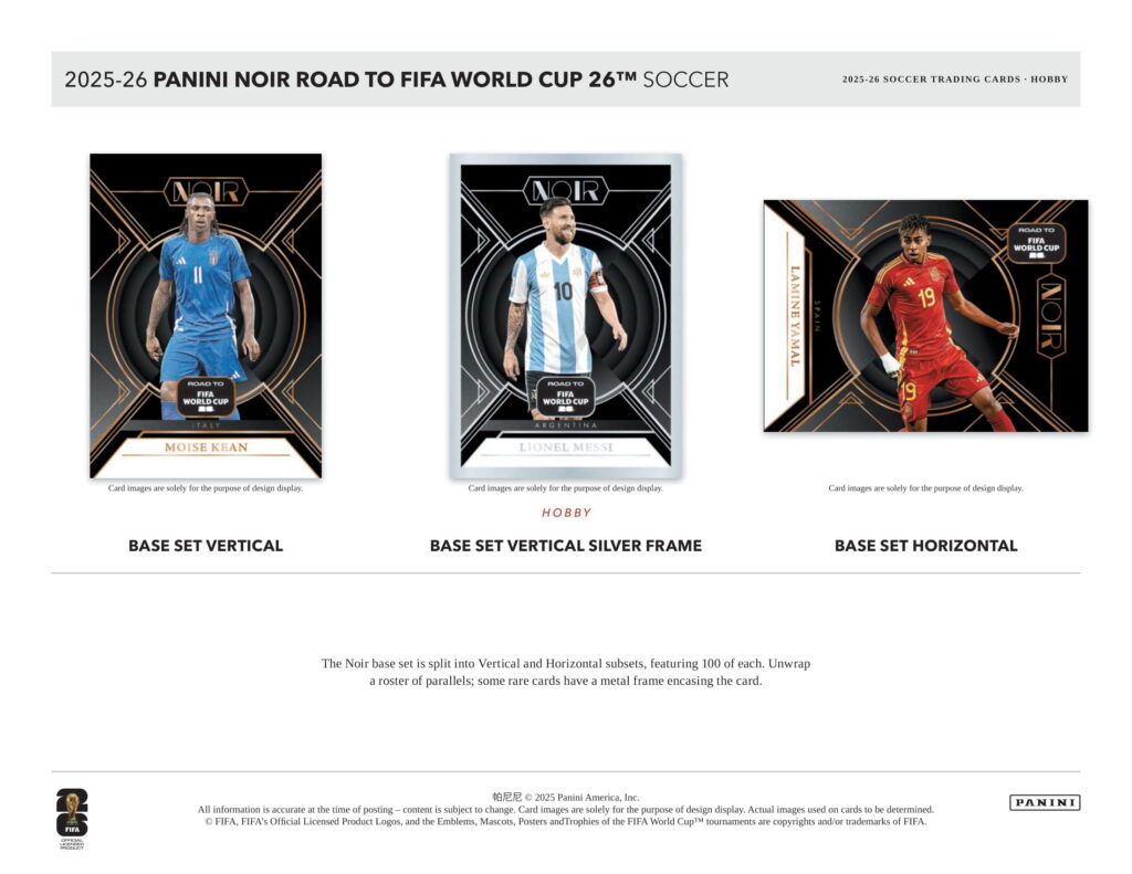 製品情報】2025-26 PANINI NOIR ROAD FIFA TO WORLD CUP 26™ SOCCER HOBBY