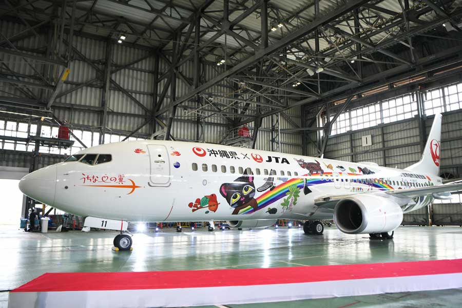 JTA、「世界自然遺産」特別デザイン機を就航 デカール100枚で初のフル