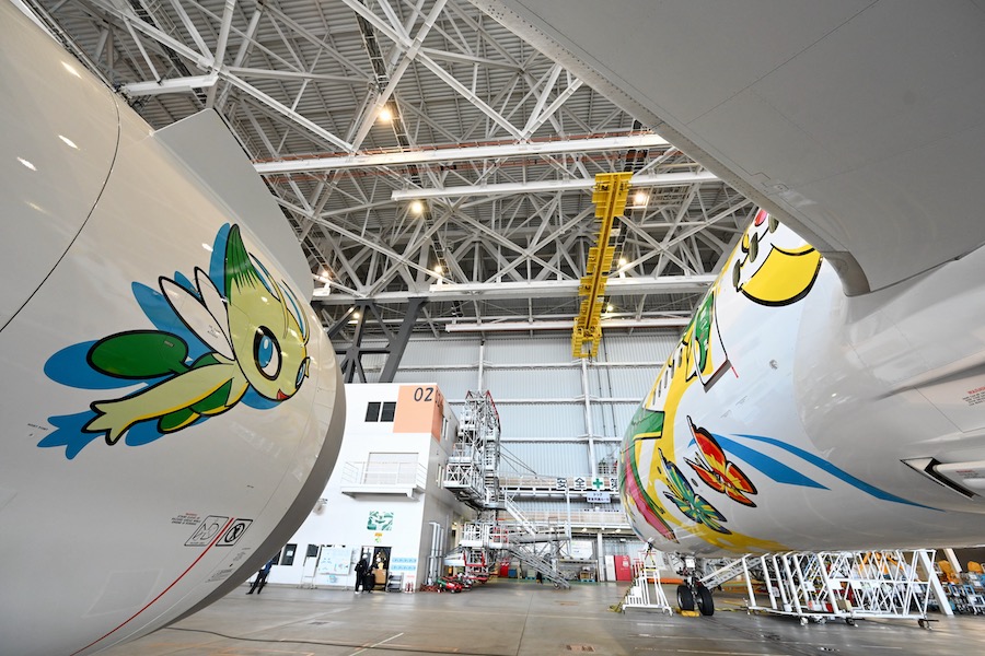 ANAの「ピカチュウジェット」、機内まで詳細レポート ビジネスクラスに