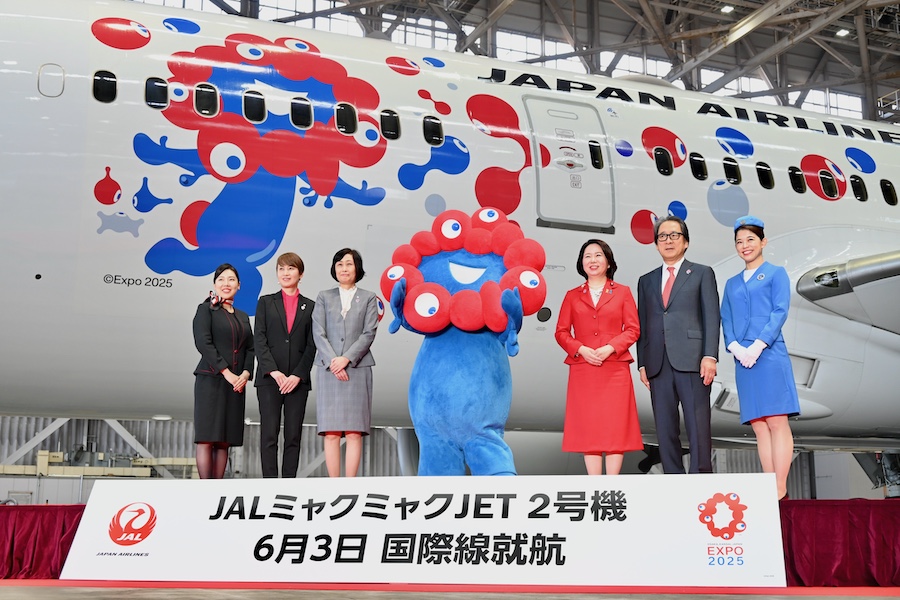 JAL、国際線に「ミャクミャクJET」 アジア路線で万博機運醸成 - TRAICY