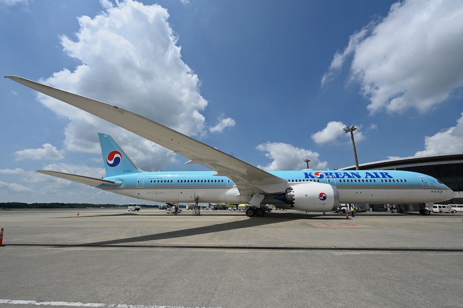 大韓航空、個室型ビジネスクラスの最新機材787-10 成田線に投入中