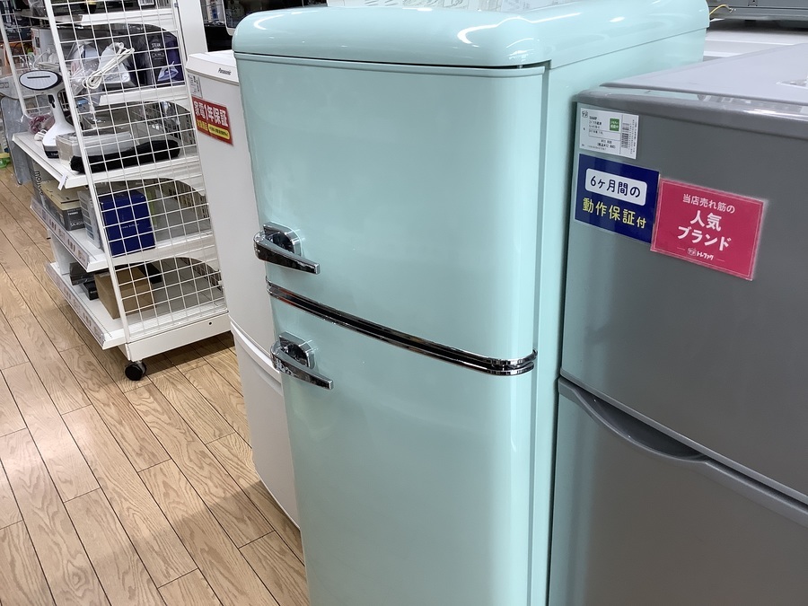 IRIS OHYAMA（アイリスオーヤマ）2020年製レトロ冷凍冷蔵庫入荷