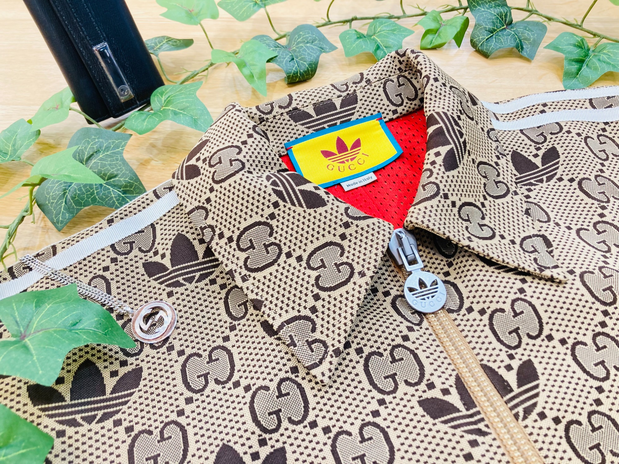 GUCCI × adidas（グッチ × アディダス）GG トレフォイル ジップ